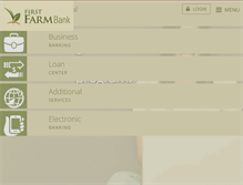 Tablet Screenshot of firstfarmbank.com